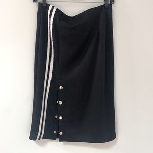 Charlotte Russe Striped Button Up HighWaist Skirt